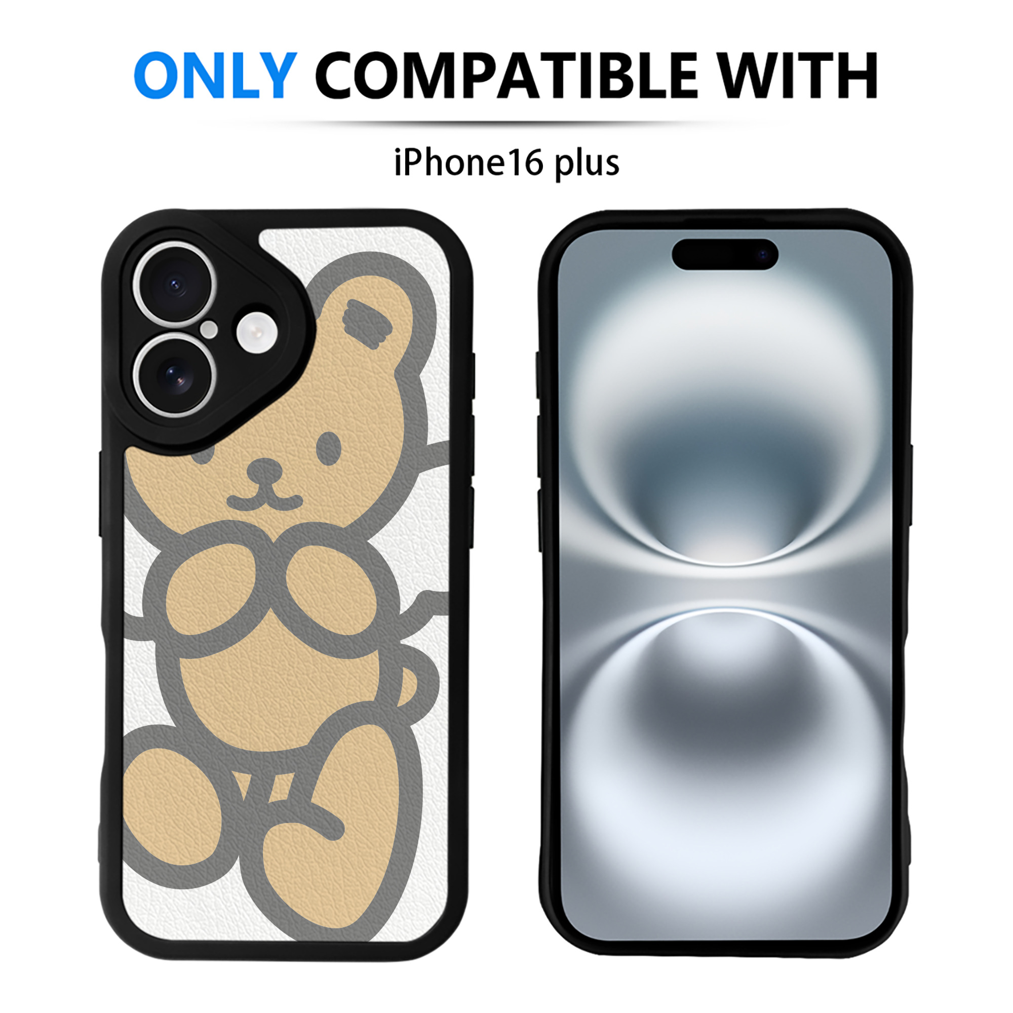 （画像用） Hello Kitty ハローキティ 【iPhone 16シリーズ対応】シリコンスマホケース（レザー調） 材質：シリコン